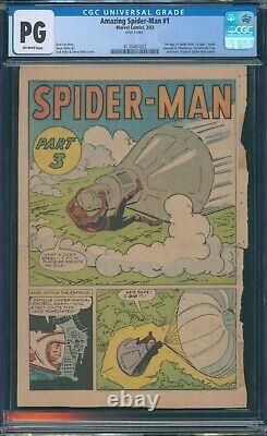 Amazing Spider-man #1 Cgc Pg Page 7 Only First Asm Stan Lee & Steve Ditko 1963