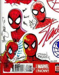 Amazing Spider-man #1 Cgc Ss 9.8 Signed & Sketched By Stan Lee & 8 Legends Rare