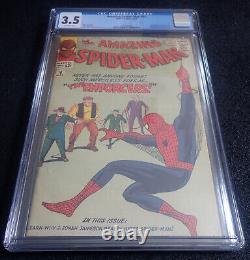 Amazing Spider-man #10? CGC 3.5 OW? 1st Big Man & the Enforcer 1964 Stan Lee