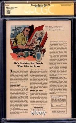 Amazing Spider-man #14 Cgc 6.0 Ow Pages // Signed By Stan Lee 1st Green Goblin