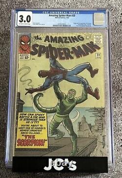 Amazing Spider-man #20 Cgc 3.0 Cvr-a Regular Key Issue 1st App Scorpion 1965