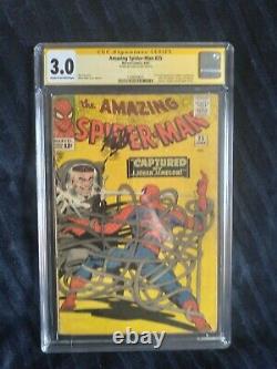 Amazing Spider-man #25 CGC SS 3.0 signed Stan Lee Key Issue