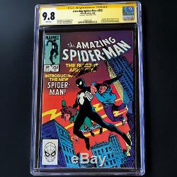 Amazing Spider-man #252 Signed By Stan Lee Cgc 9.8 Ss 1st Black Suit Venom
