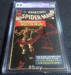 Amazing Spider-man #28? CGC 3.0 C-1 OW? 1st Molten Man 1965 Stan Lee