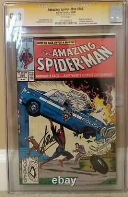 Amazing Spider-man #306 Cgc 9.8 Ss Stan Lee Black Cat Mcfarlane Michelinie