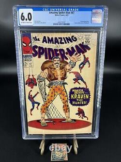 Amazing Spider-man 47 Cgc 6.0 Stan Lee John Romita Art Kraven Green Goblin 1967