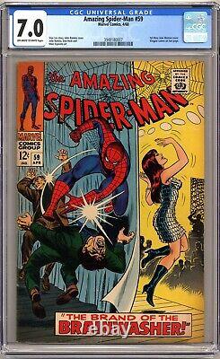 Amazing Spider-man #59 Cgc 7.0 Off-white To White Pages 1968