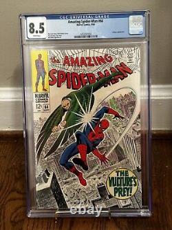 Amazing Spider-man#64 (1968) Cgc 8.5 Stan Lee Story & John Romita Cover