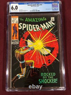 Amazing Spider-man 72 Cgc 6.0 1969 Stan Lee John Romita