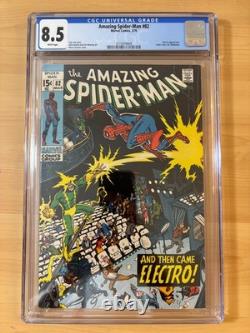 Amazing Spider-man #82 Cgc 8.5 White/electro App/+ Cover By Marie Severin