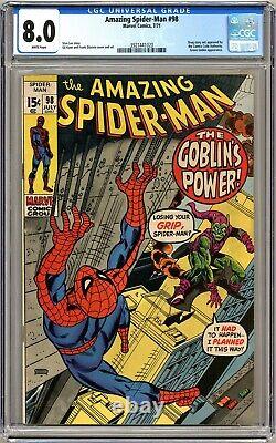 Amazing Spider-man #98 Cgc 8.0 White Pages 1971