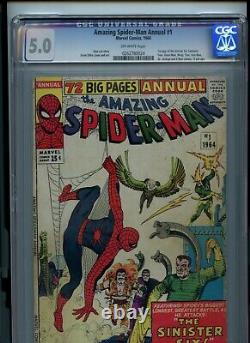 Amazing Spider-man Annual #1 CGC 5.0 First Appearance of Sinister Six