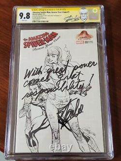 Amazing Spider-man Renew Your Vows #1 CGC 9.8 SS Stan Lee With Great Power Quote