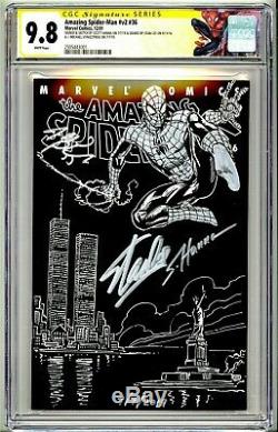 Amazing Spider-man V2 #36 Cgc Ss 9.8 Stan Lee & Hanna & Straczynski 9/11 Tribute