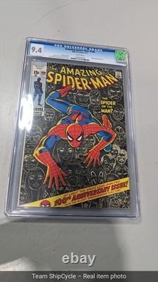 Amazing SpiderMan 100 CGC 94 White Pages 100th Anniversary Issue 1971 G2U