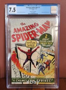 Amazing Spiderman (#1) 1966 Record Edition-cgc 7.5