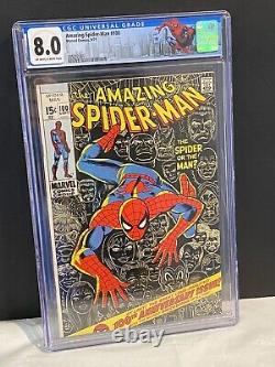 Amazing Spiderman #100 CGC 8.0, Stan Lee Story, Romita Cover Art (Custom Label)