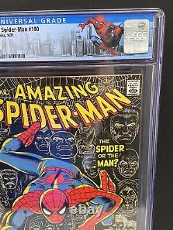 Amazing Spiderman #100 CGC 8.0, Stan Lee Story, Romita Cover Art (Custom Label)