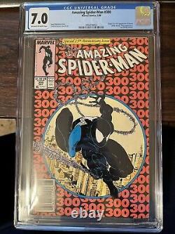 Amazing Spiderman 300 CGC 7.0 Newsstand! 1st VENOM! Just Back from CGC