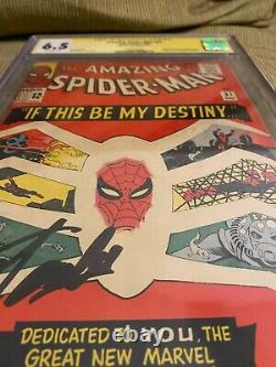 Amazing Spiderman #31 CGC 6.5 Signed by Stan Lee
