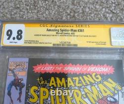 Amazing Spiderman 361 CGC 9.8 Signed 3x Stan Lee, Bagley, Michelinie 1st Carnage