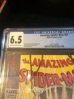 Amazing Spiderman #61 (1968) First Gwen Stacy Cover. Cgc 6.5