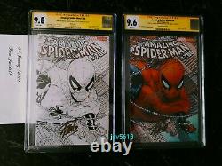 Amazing Spiderman 700 Sketch Cgc 9.8 Ss Stan Lee X 3 Quesada Variant Rare