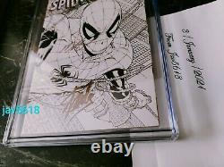 Amazing Spiderman 700 Sketch Cgc 9.8 Ss Stan Lee X 3 Quesada Variant Rare