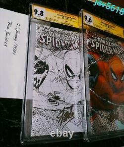 Amazing Spiderman 700 Sketch Cgc 9.8 Ss Stan Lee X 3 Quesada Variant Rare