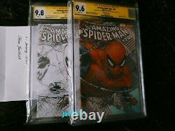 Amazing Spiderman 700 Sketch Cgc 9.8 Ss Stan Lee X 3 Quesada Variant Rare