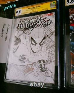 Amazing Spiderman 700 Sketch Cgc 9.8 Ss Stan Lee X 3 Quesada Variant Rare