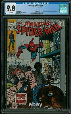 Amazing Spiderman 99 CGC 9.8 WHITE PAGES 1971 Hard to Find Stan Lee