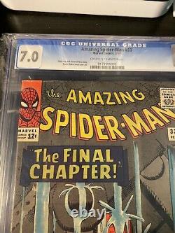 Amazing Spiderman Issue #33 The Final Chaper CGC Graded 7 Super Clean