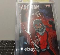 Ant-Man #1 CGC 9.8 Signed Stan Lee and Mark Brooks Shrinking variant Rare 05213