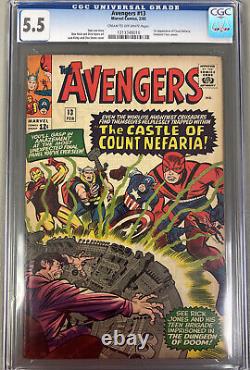 Avenger 13 (1965) CGC 5.5 Stan Lee Jack Kirby Marvel Comics