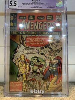 Avengers #1 1963 CGC 5.5 RESTORED