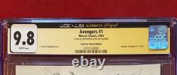 Avengers #1 2014 Sketch Variant J Scott Campbell Signed By Stan Lee CGC 9.8 JSA