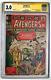 Avengers #1 CGC 3.0 Origin & 1st App Marvel 1963 Thor Hulk SS Signed Stan Lee