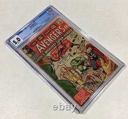 Avengers #1 CGC 5.0 MEGA KEY! Stan Lee sig! (1st Avengers & Origin!) 1963 Marvel