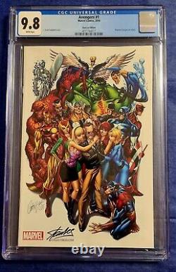 Avengers #1 J Scott Campbell Color & Sketch Variant CGC 9.8 Set Stan Lee Edition