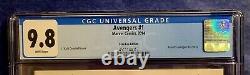 Avengers #1 J Scott Campbell Color & Sketch Variant CGC 9.8 Set Stan Lee Edition