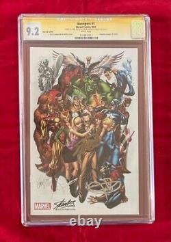 Avengers #1 Reprints #1 9/63 Color CGC 9.2 Signed by Stan Lee, Smulders & Renner