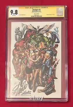 Avengers #1 SDCC J Scott Campbell Cover CGC SS 9.8 Signed by Stan Lee on 11/4/18