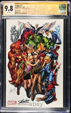 Avengers 1 Stan Lee Virgin Variant CGC 9.8 SS NM/M SIGNED J. SCOTT Campbell SDCC
