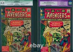 Avengers #1 X2 Cgc 6.0 Resto 4.0 Qualified