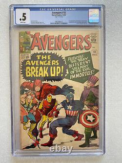 Avengers #10 CGC. 5 1964 White Pages 1st appearance of Immortus