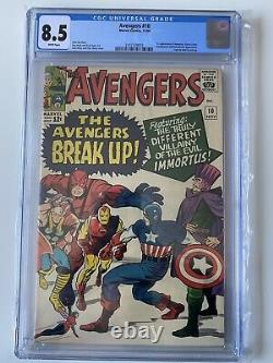 Avengers 10 CGC 8.5 White Pages First Appearance Immortus 1964