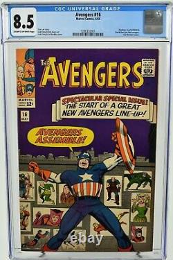 Avengers #16 (1965) CGC 8.5 Stan Lee Story Jack Kirby Dick Ayers Marvel Comics