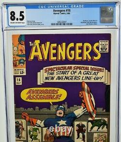 Avengers #16 (1965) CGC 8.5 Stan Lee Story Jack Kirby Dick Ayers Marvel Comics