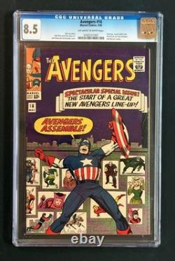 Avengers 16 CGC 8.5 1965 Hawkeye Scarlet Witch Quicksilver Join Marvel Key